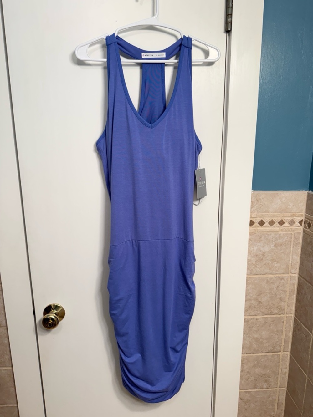 Soma Royal Blue Racerback Athleta Midi Dress NWT